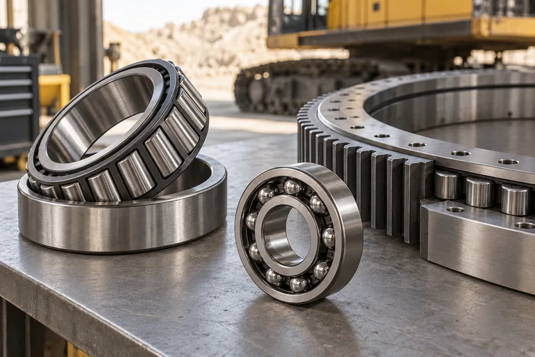 Illustrative heavy equipment bearings & components photography
