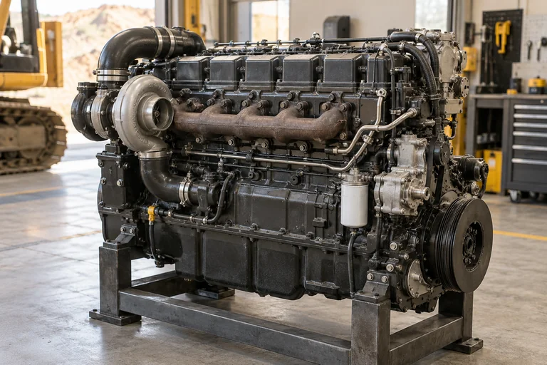 Illustrative heavy equipment engines (ice) photography